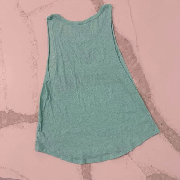 PINK Victorias Secret I Hate Running Graphic Athletic TankTop Womens Small Green - Picture 5 of 5